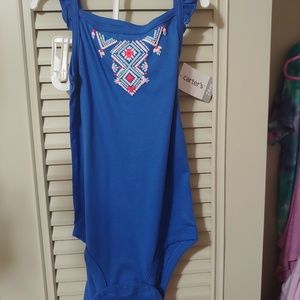 24 month toddler girl blue onesie